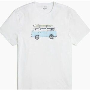 J Crew Factory Surfer VW Van Graphic Tee T Shirt Size XL